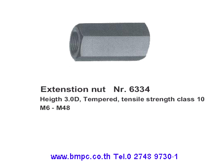 Extension Nut, Nut higth 3.0d